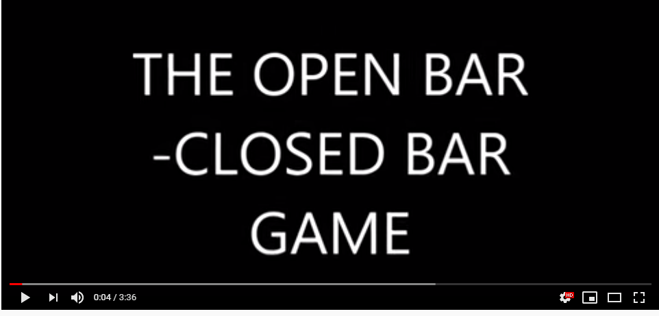 The open bar closed bar counterconditioning game by Jean Donaldson