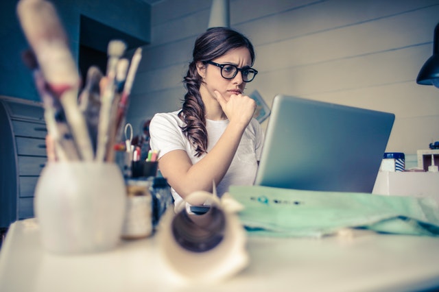 Woman confused reading about desensitization and counterconditioning