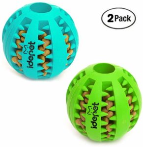 Rubber food ball dog enrichment toys