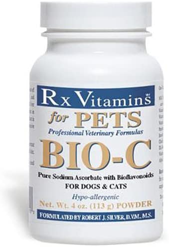Rx Vitamins for pets Bio C Vitamin C supplement to use as a natural remedy for dog allergies