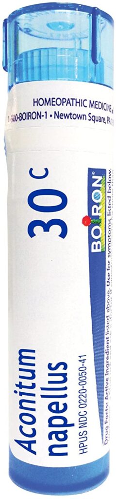 aconitum nepellus homeopathic remedy for loud noises