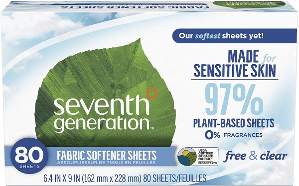 Seventh Generation Fabric Softener Sheets