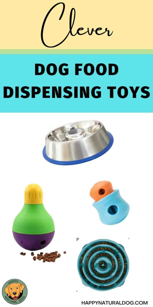 Clever dog food dispensing toys pin