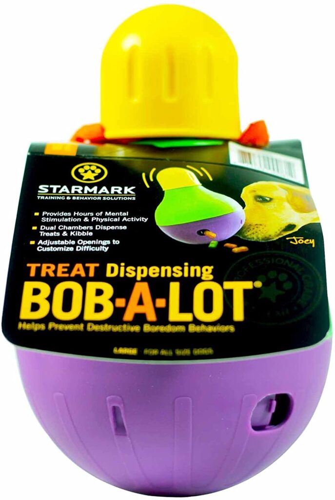 Bob A Lot food dispensing toy for dogs