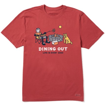 Life is good dining out men's tshirt