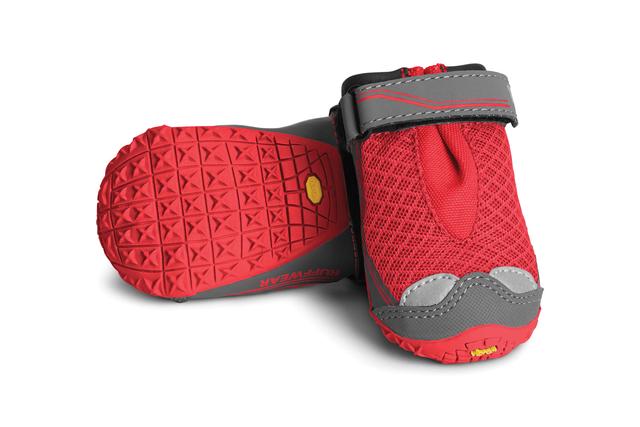 ruffwear grip trex dog boots for summer paw protection red