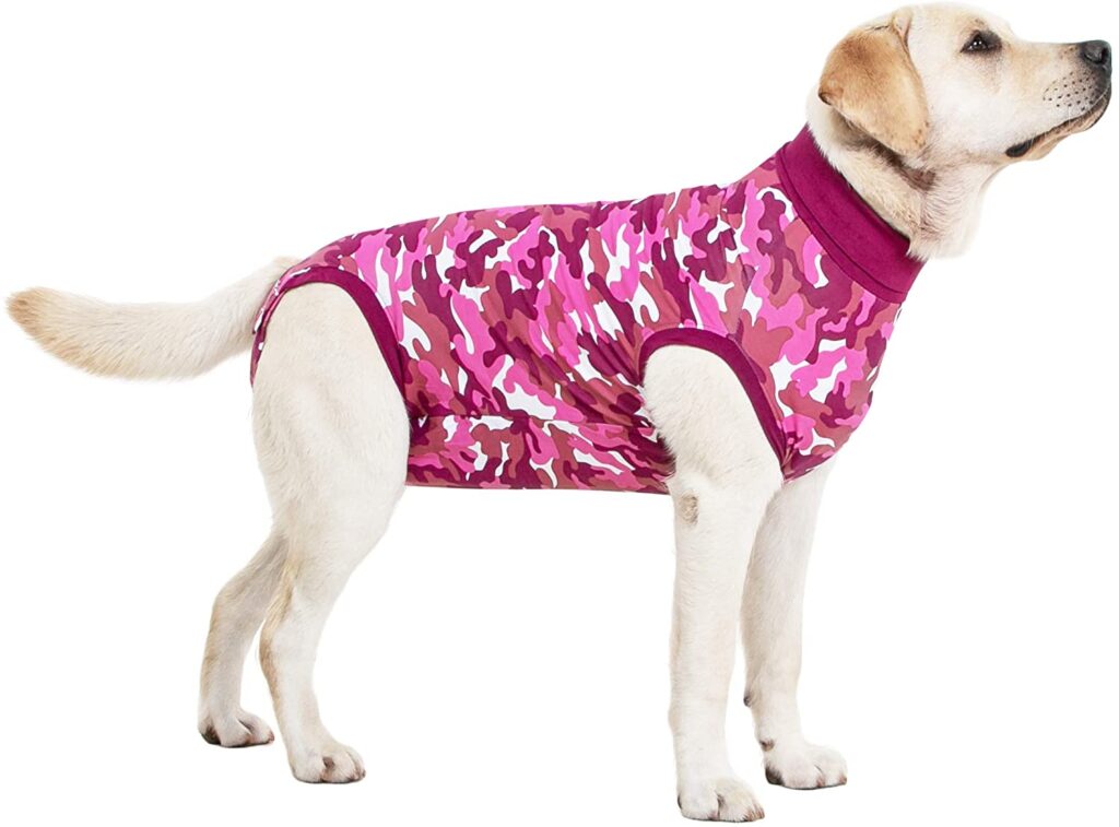 suitical recovery suit in pink alternative to the cone of shame