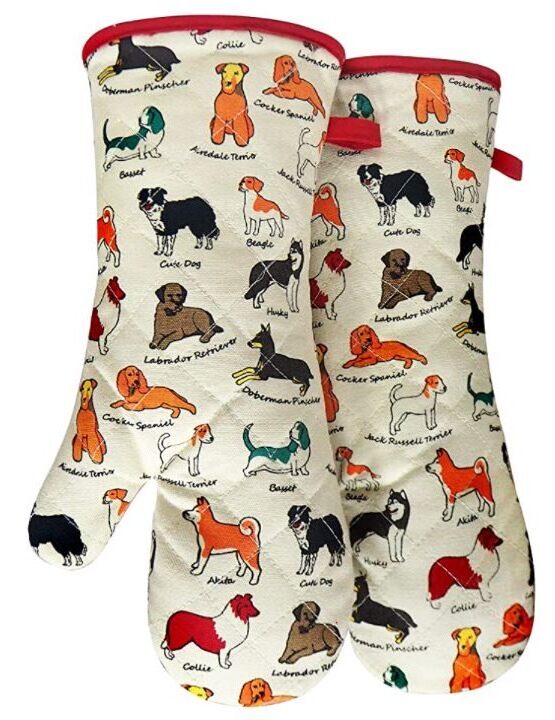dog oven mitts gift for dog lovers