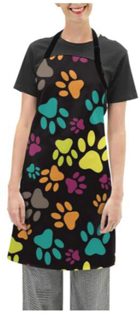 paw print apron gift for dog lovers