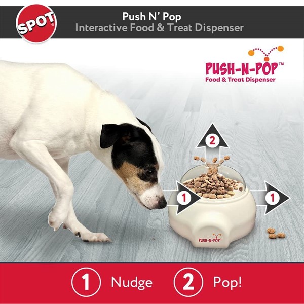 push n pop mentally stimulating dog food toy