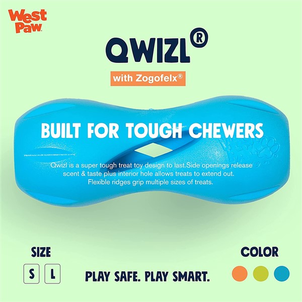 West Paw Qwizl Indestructible Dog Toy