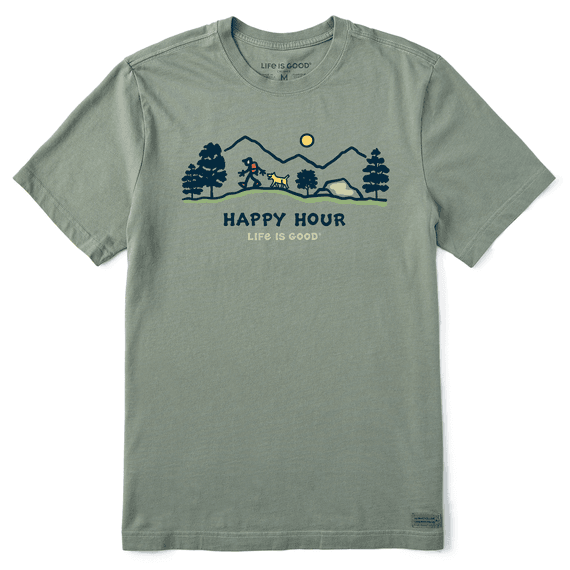 mens happy hour dog tshirt gift for dog lovers