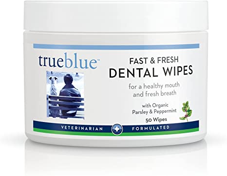 dog dental wipes, another option for how to brush a dog's teeth that hates being brushed