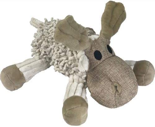 Natural plush moose toy for dogs