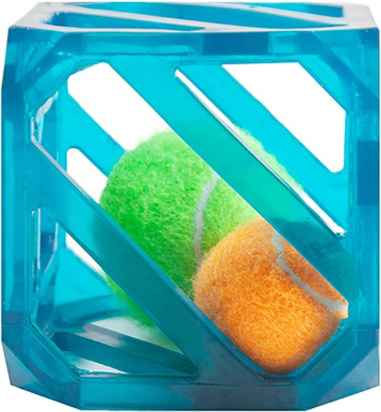 best interactive toy for dogs with tennis balls that come out of the cube