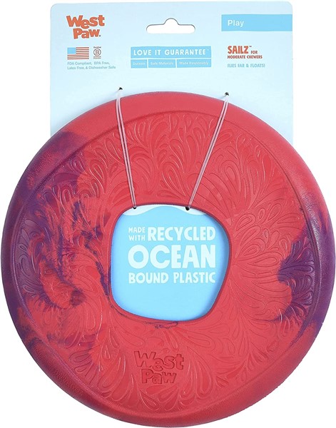 West Paw recycled plastic dog frisbee